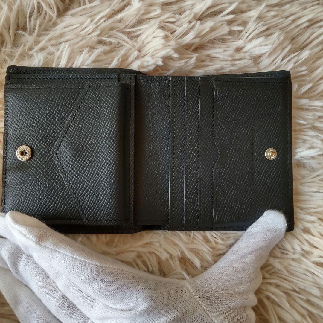 美品✨ボナベンチュラ 2つ折り財布 ブラック ケース