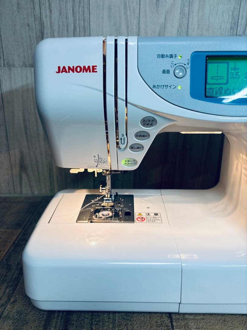 ジャノメ シェーネ、厚手に強い実用パワフルミシン、大型液晶、清掃整備済み
