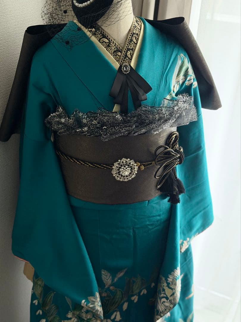 綺麗ブルー　振袖　フルセット