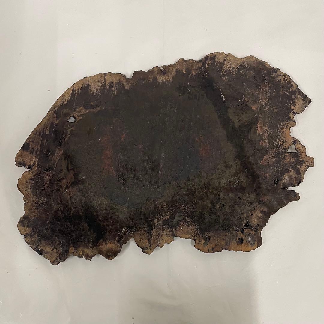 花梨 黄花梨 瘤杢 唐木 玉杢 葡萄杢 敷板 花台 満鬼面紋 美術品