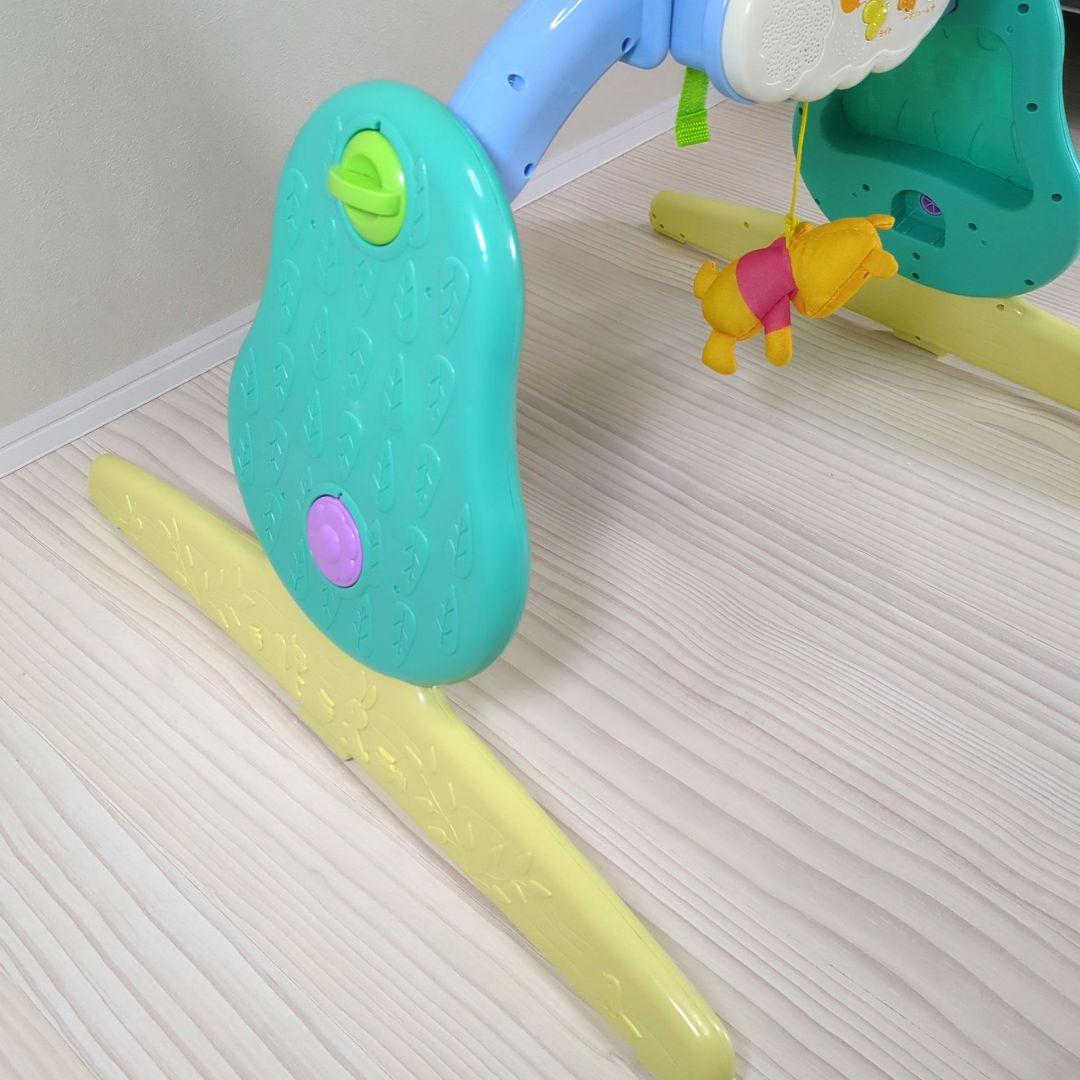 【美品】プーさん えらべる回転6wayジムにへんしんメリー