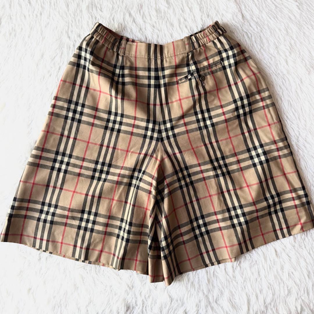 burberrys ノバチェック キュロット ハーフパンツ ウール キャメル