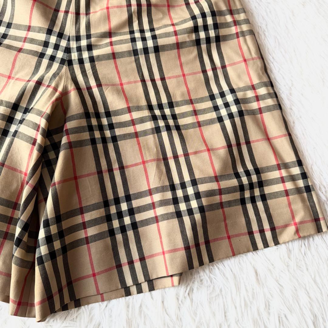 burberrys ノバチェック キュロット ハーフパンツ ウール キャメル