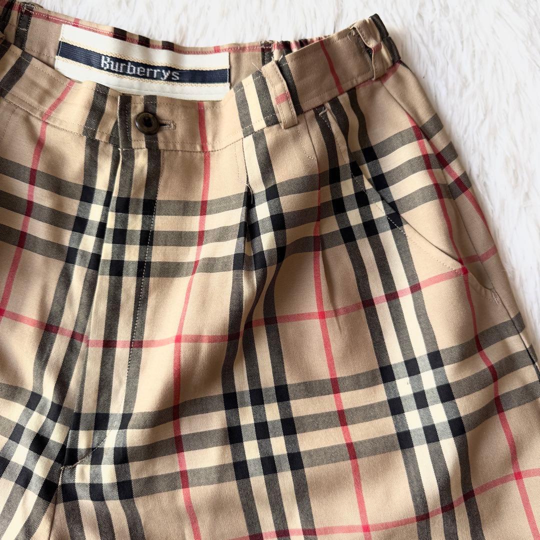 burberrys ノバチェック キュロット ハーフパンツ ウール キャメル