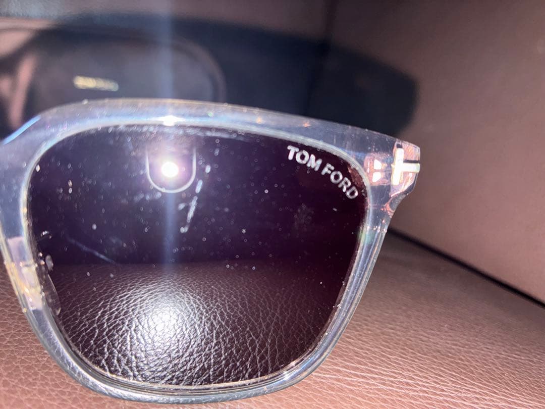 TOM FORD サングラス クリア/ブラック ケース付き