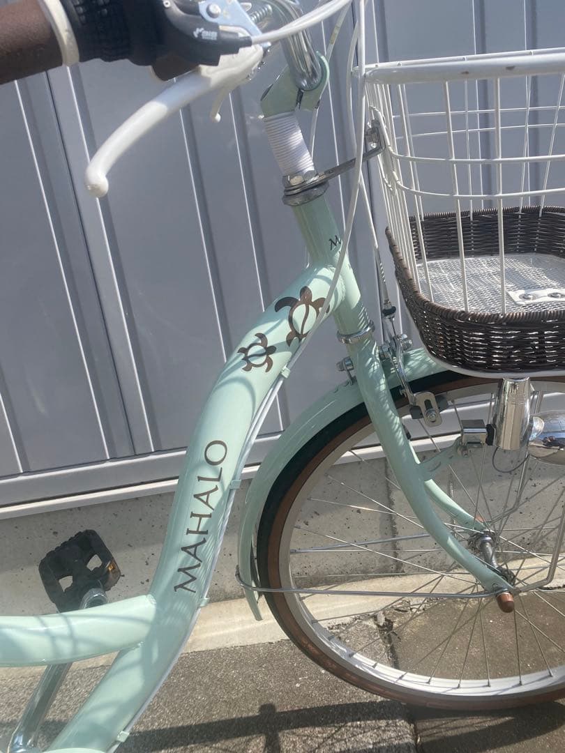 イオンバイク　24インチMAHALO ミントグリーン おまけでヘルメット