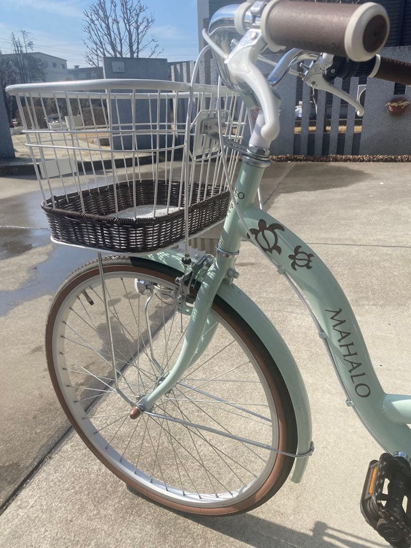 イオンバイク　24インチMAHALO ミントグリーン おまけでヘルメット