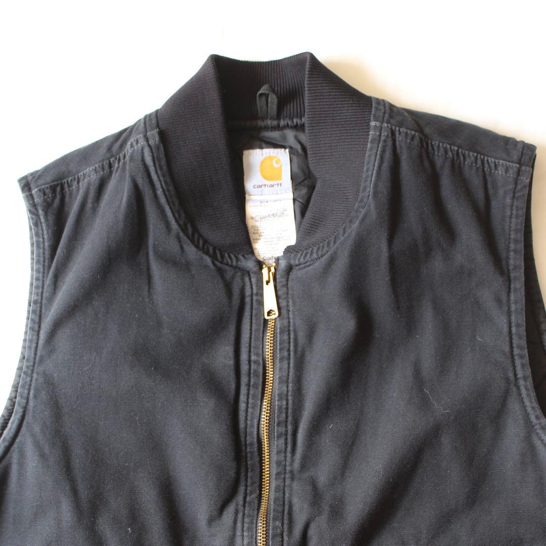 雰囲気系 Carhartt ダックベスト ブラック BLK V300 XL us
