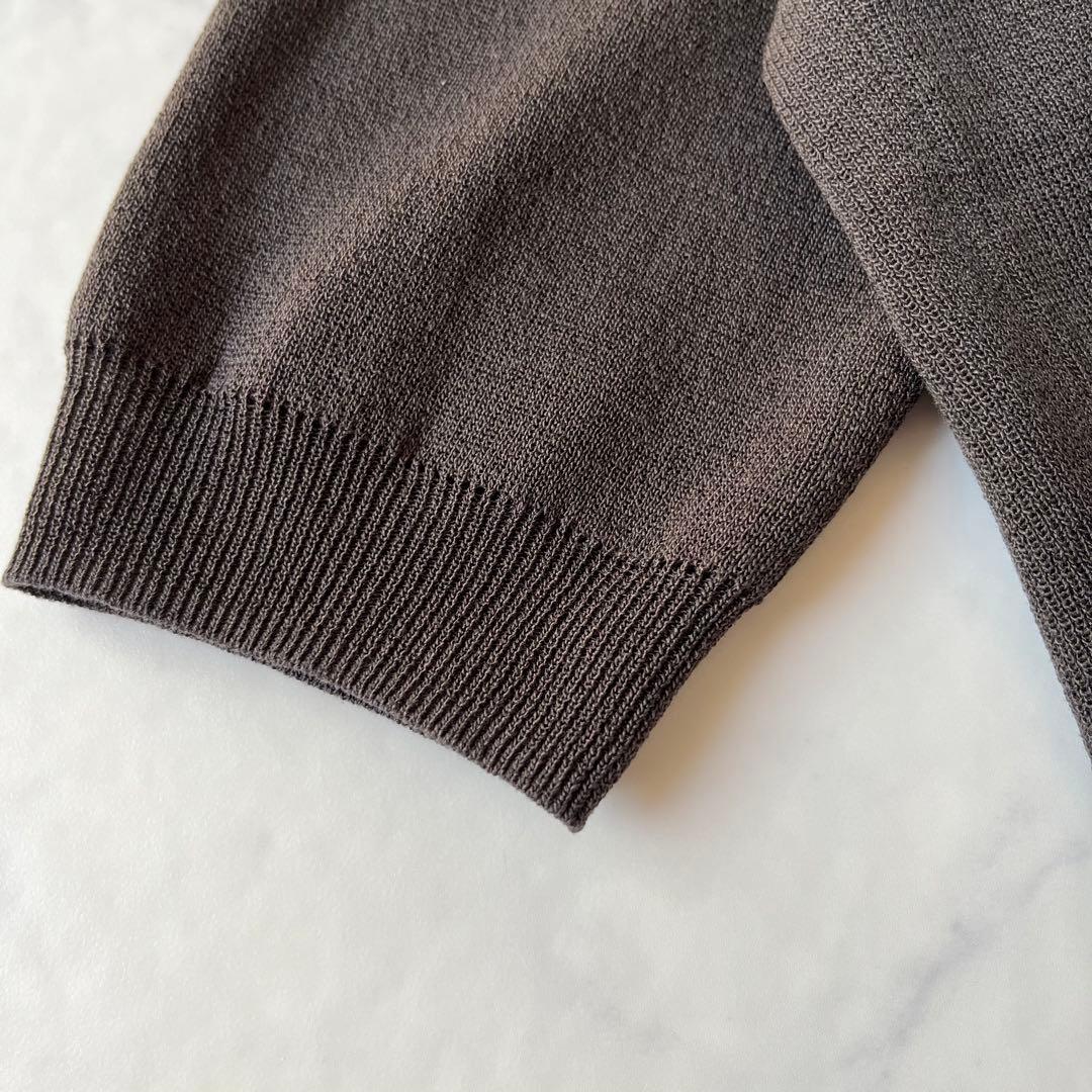 【美品✨】BEARDSLEY サラッとカーディガン　ダークグレー