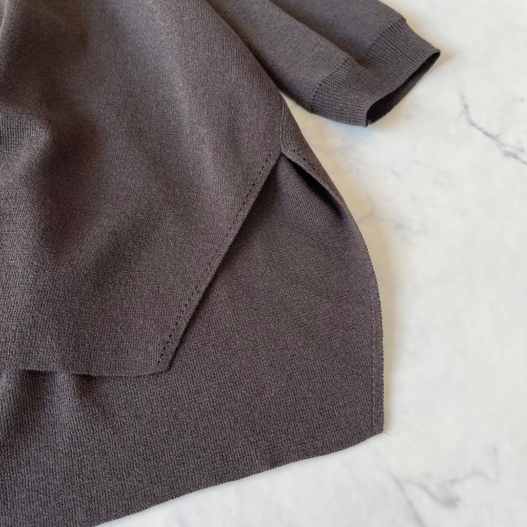 【美品✨】BEARDSLEY サラッとカーディガン　ダークグレー