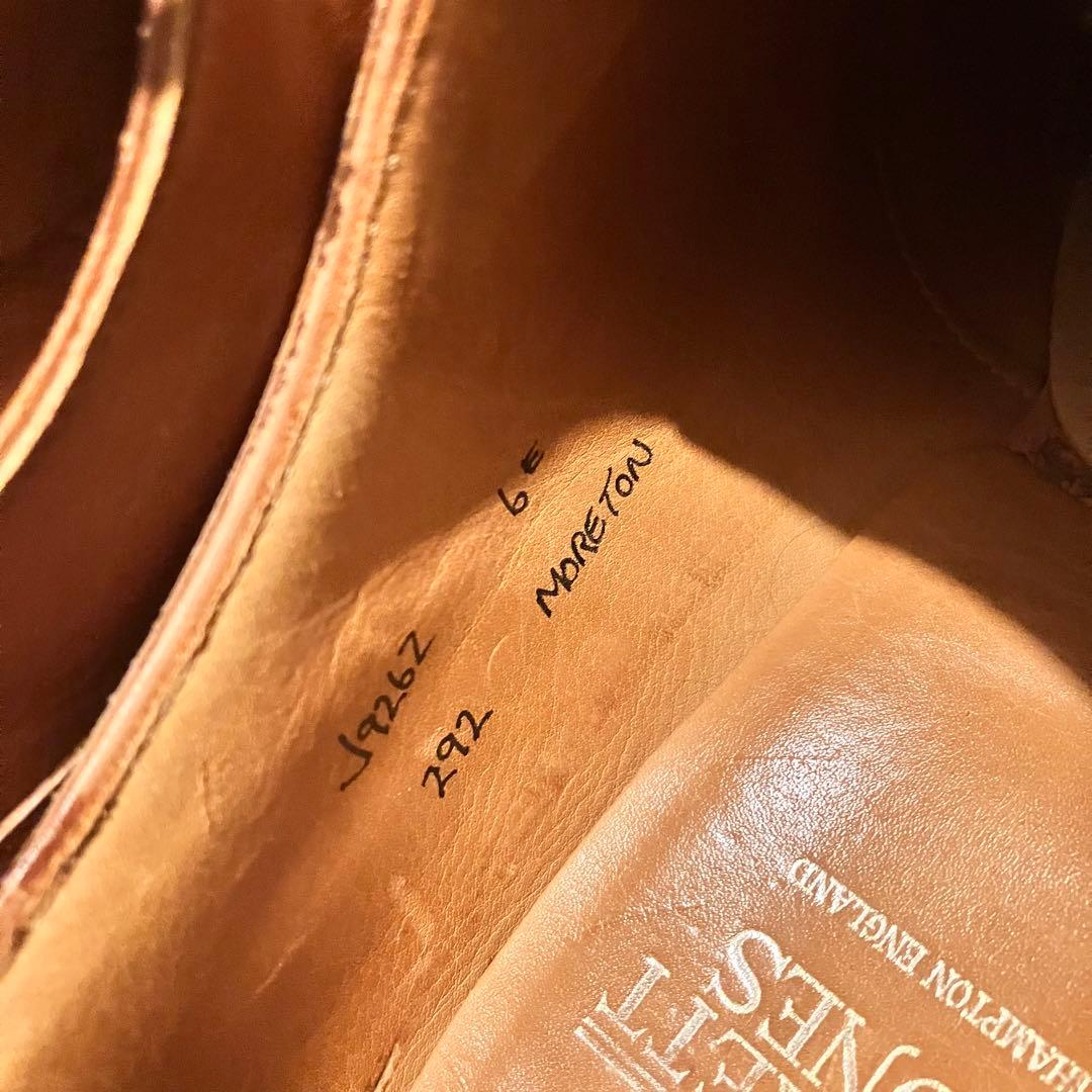 靴 CROCKET&JONES MORETON TAN UK6