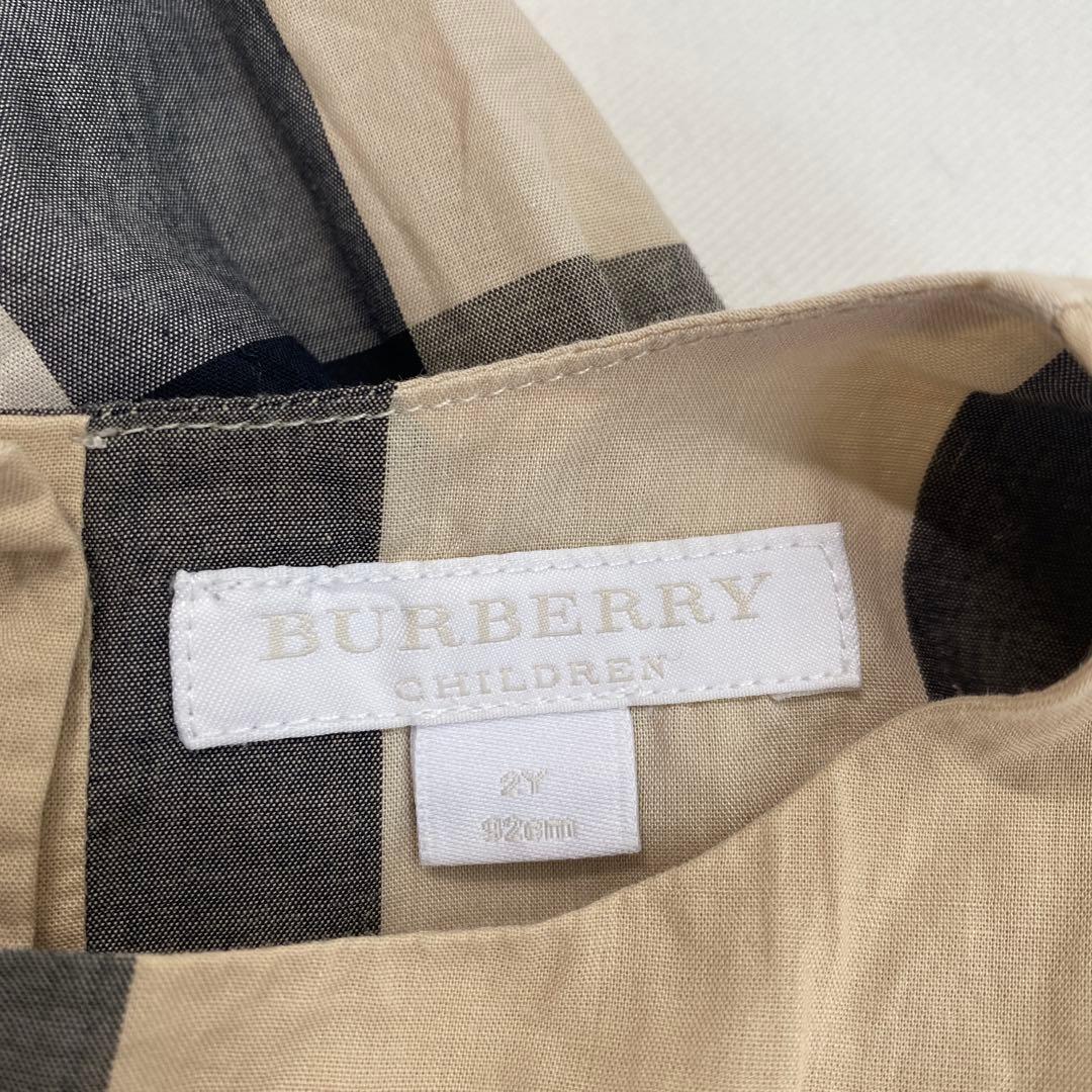 BURBERRY チェック柄ワンピース 24M 90
