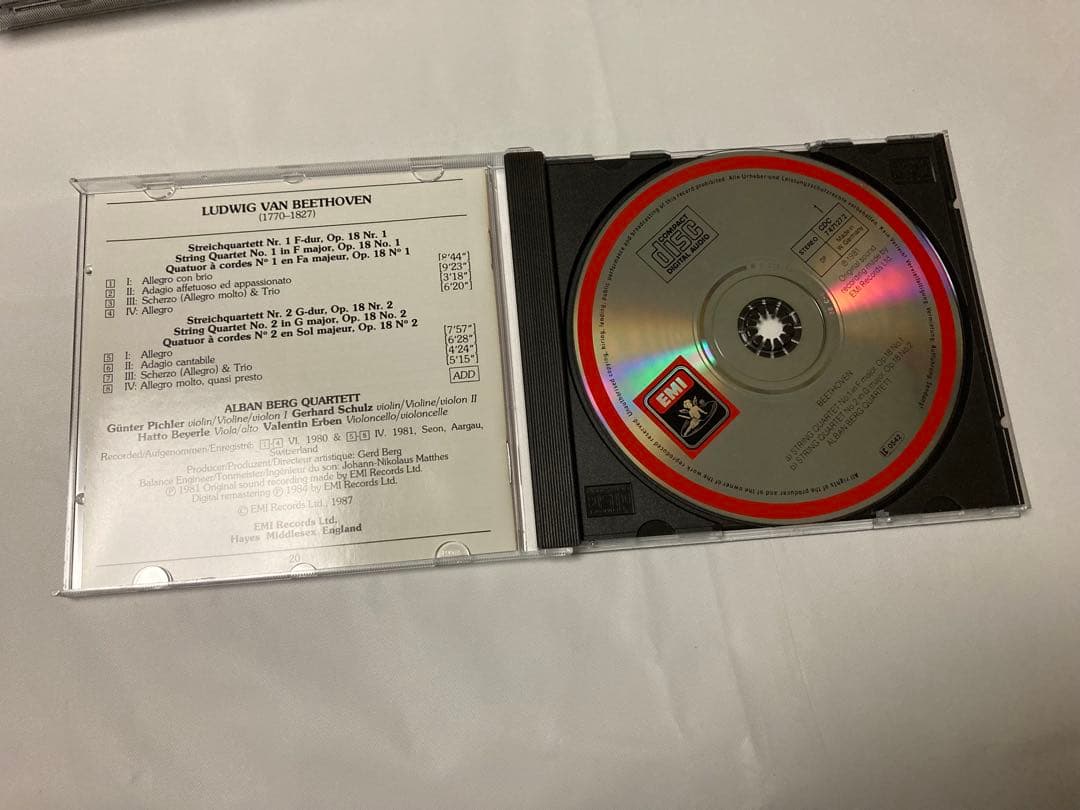 10CD ベートーヴェン 弦楽四重奏曲全集 アルバン・ベルク スタジオ録音