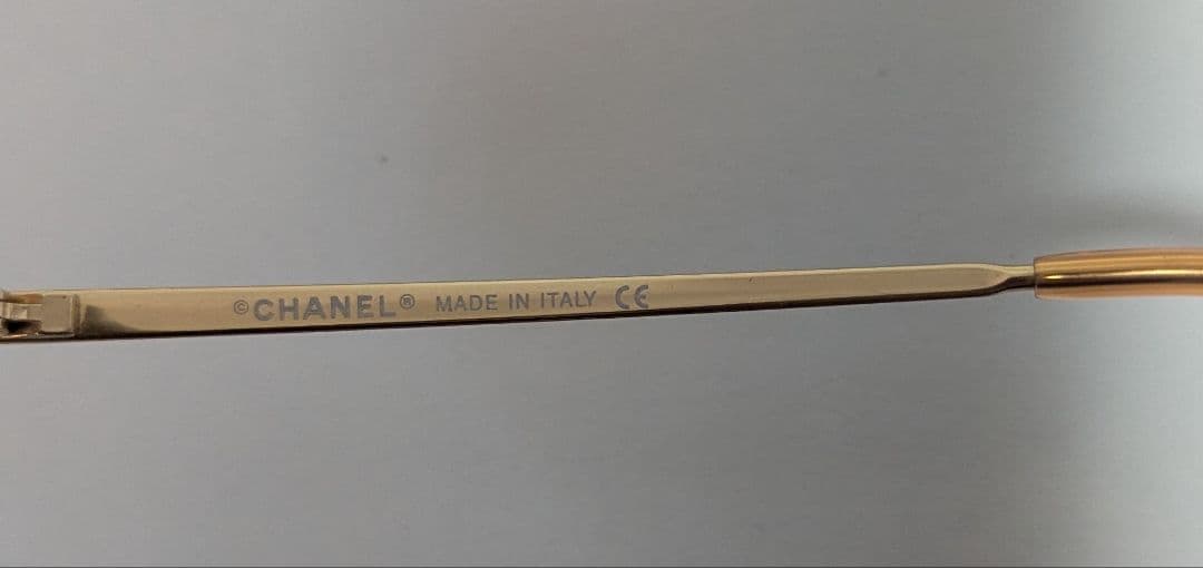 CHANEL シャネル サングラス 4017-D ブラウン　ラインストーン