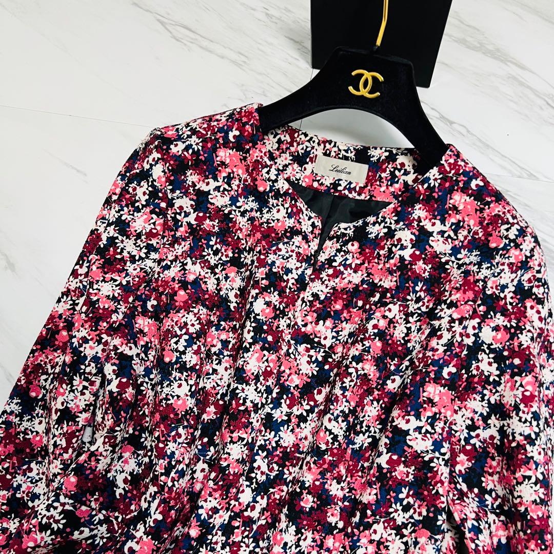 新品同様♡ レリアン Lサイズ 近年モデル 花柄 ロングワンピース 11