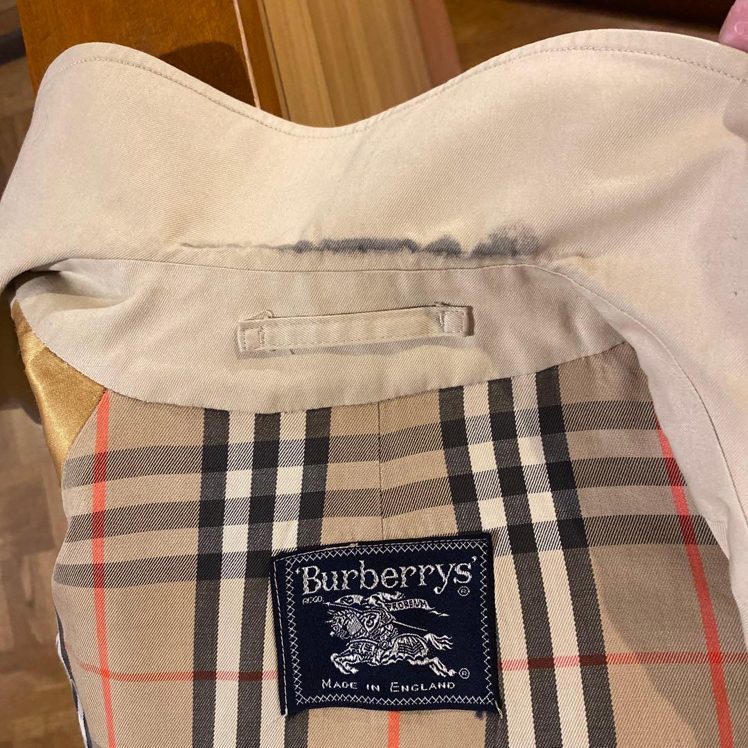 状態考慮　Burberry バーバリー　ベージュ ステンカラーコート　メンズ
