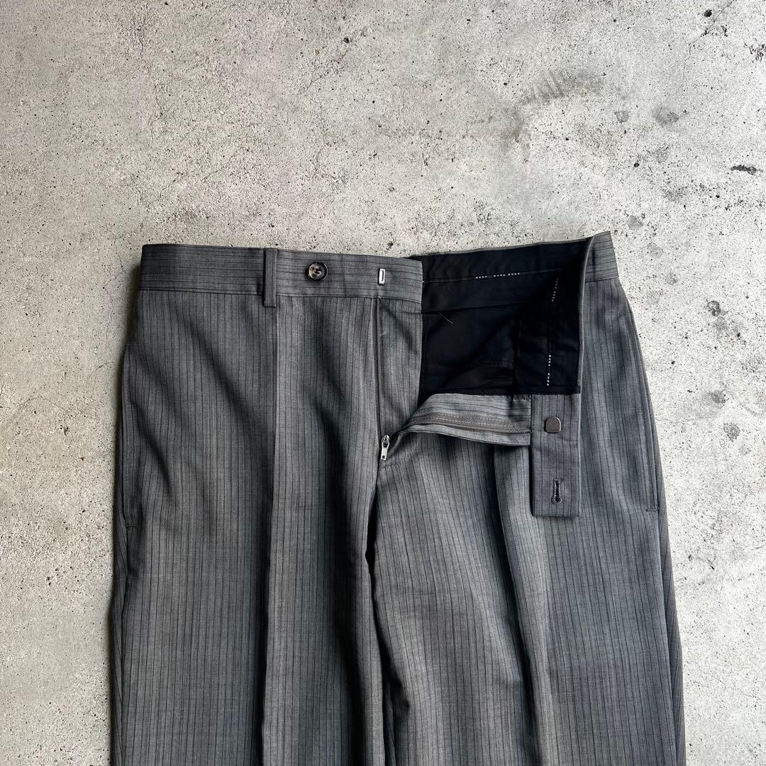 HUGO BOSS グレー ストライプ セットアップ 古着 成人式