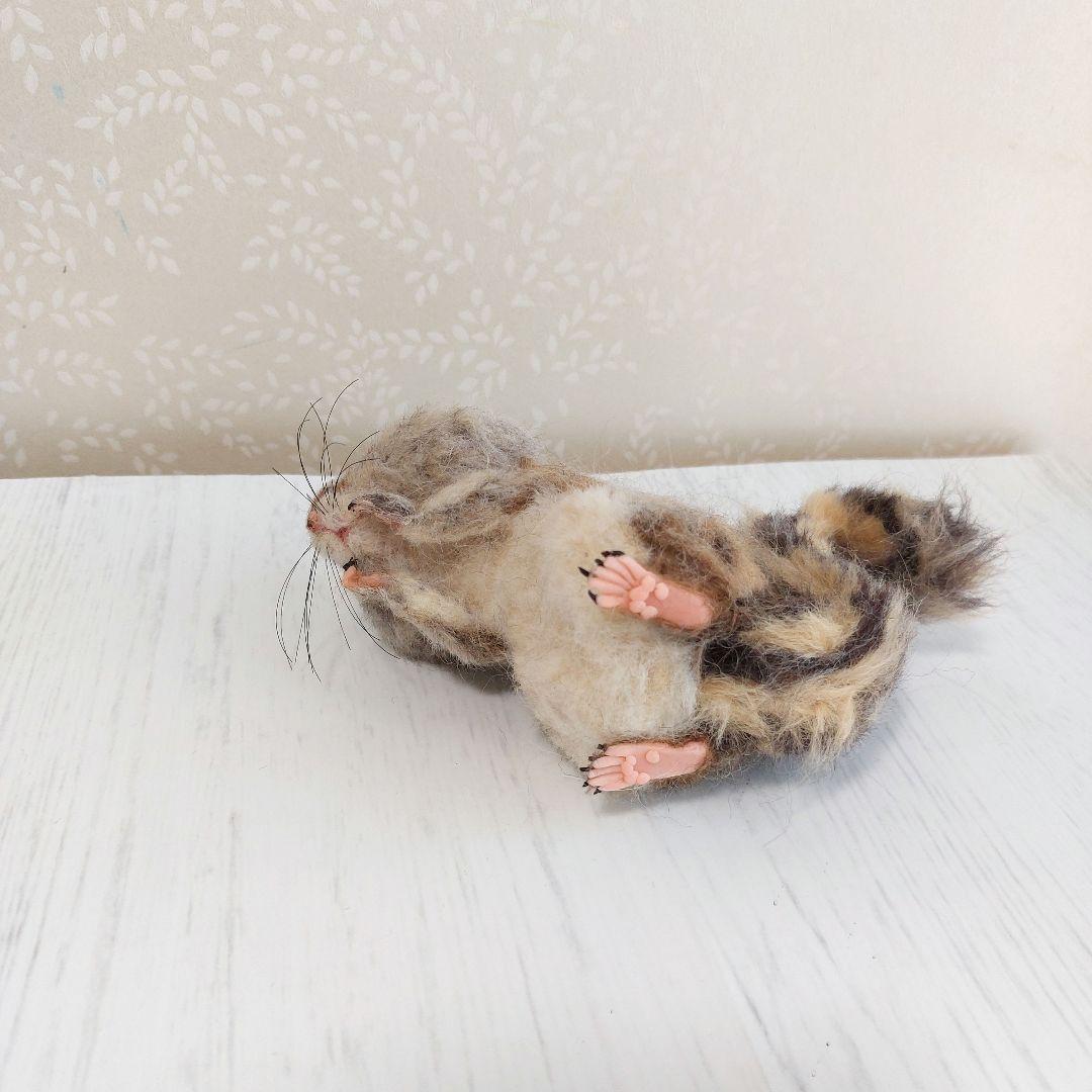 羊毛フェルト　シマリス