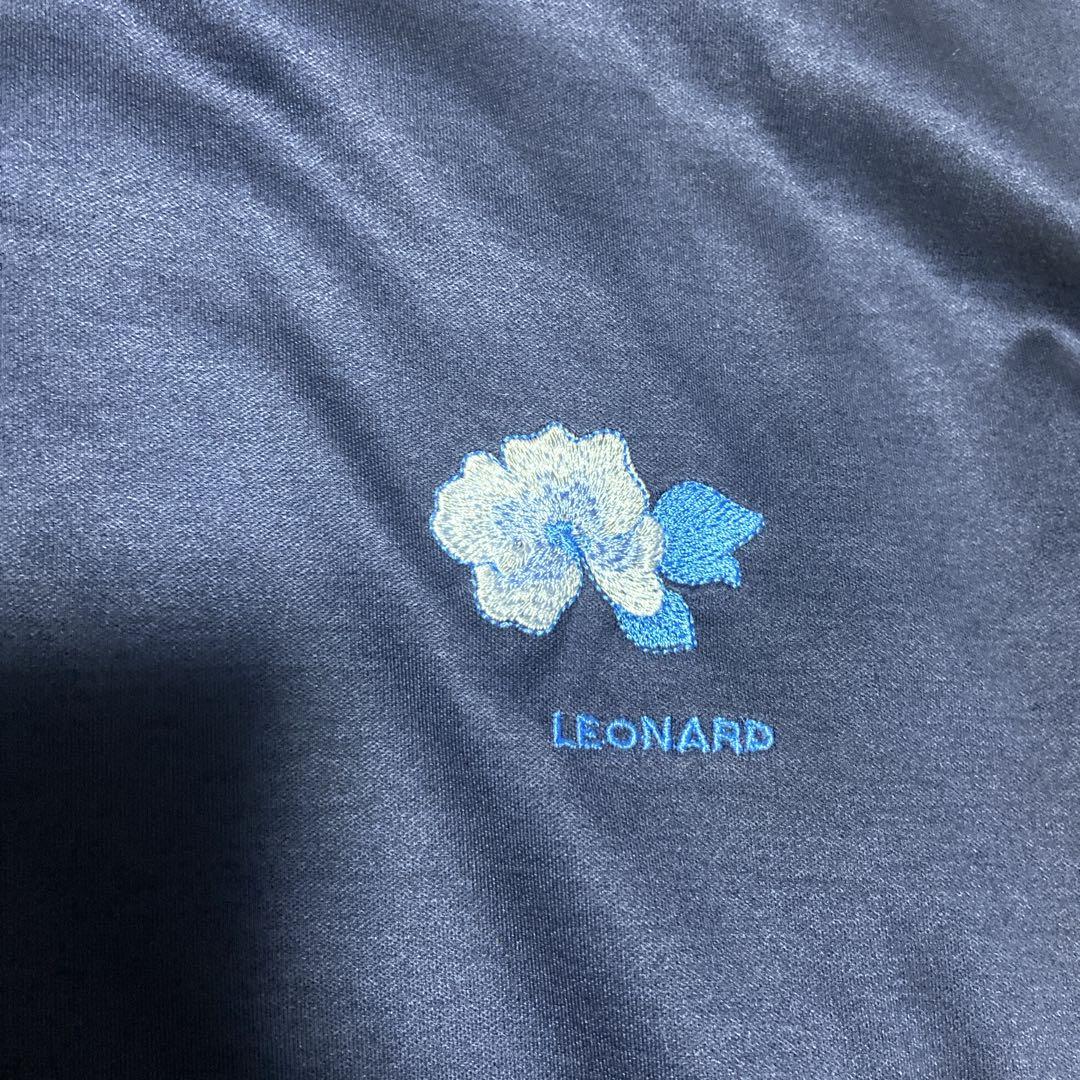 LEONARD ネイビー 半袖Tシャツ L 綿100%