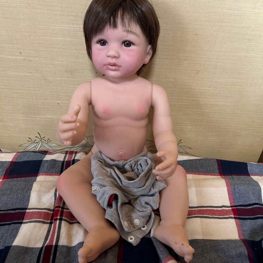 チ*✳様 お値下げフルビニール　リペイント&カスタム男の子　リボーンドール