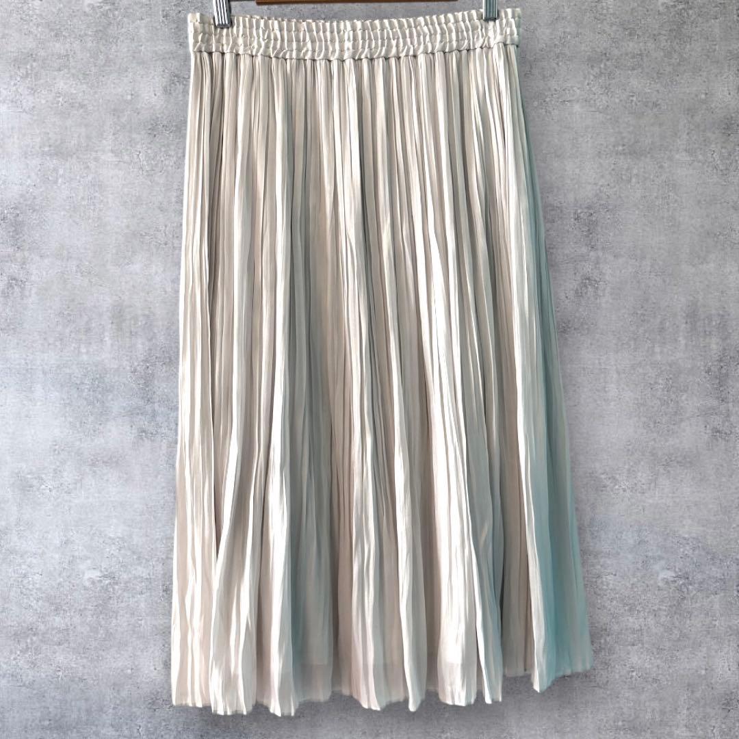 美品✨ DAMA Collection シフォンプリーツ　ロングスカート　3L〜