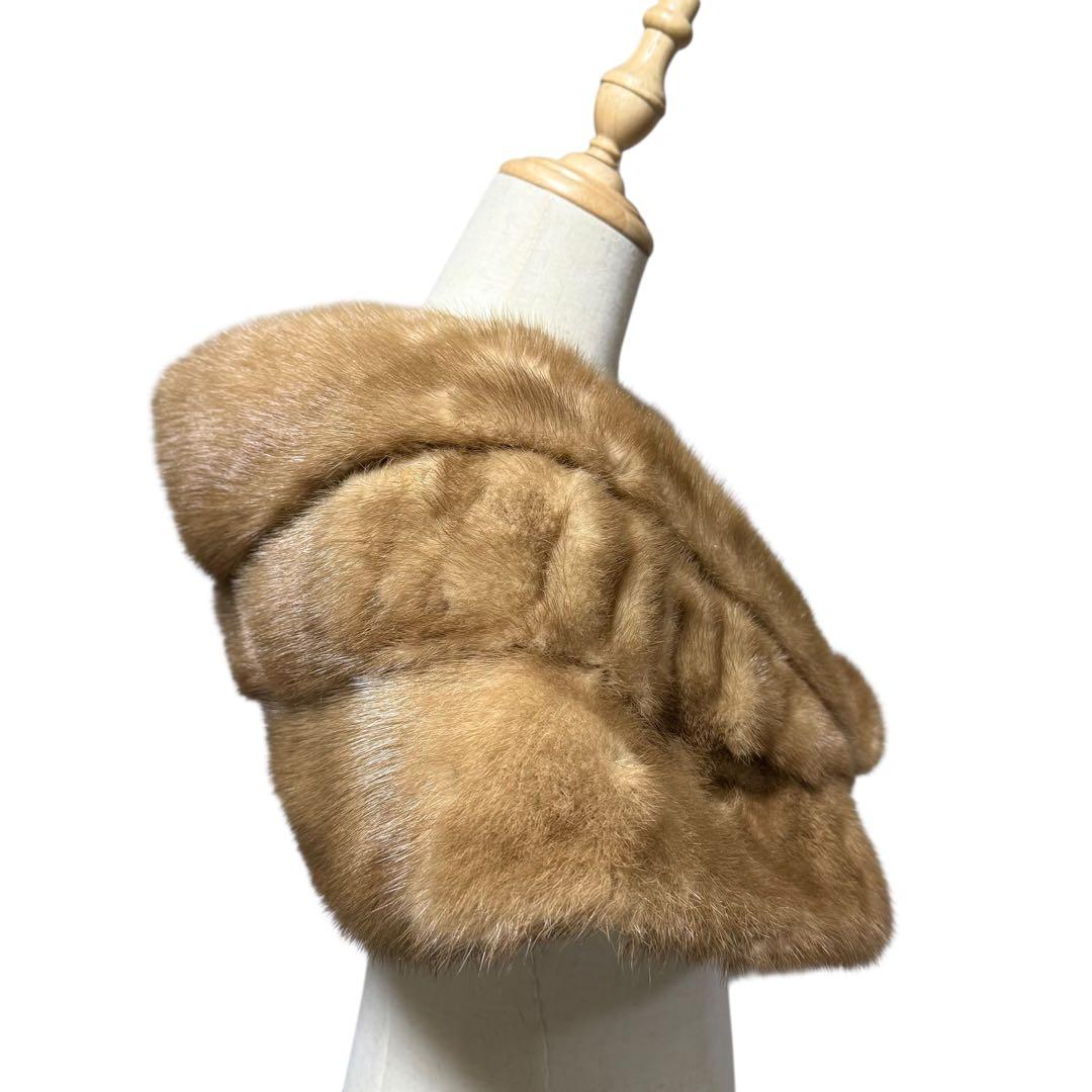 美品✨ Martime Furriers デミバフミンク ショール 本毛皮
