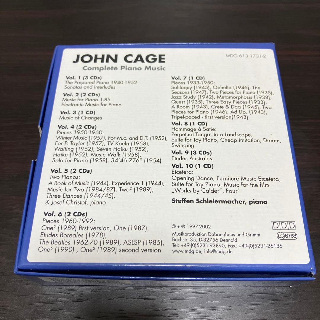 John Cage／Complete Piano Music（18CD）