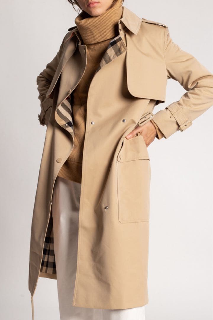 ふわわ BURBERRY ベージュ トレンチコート
