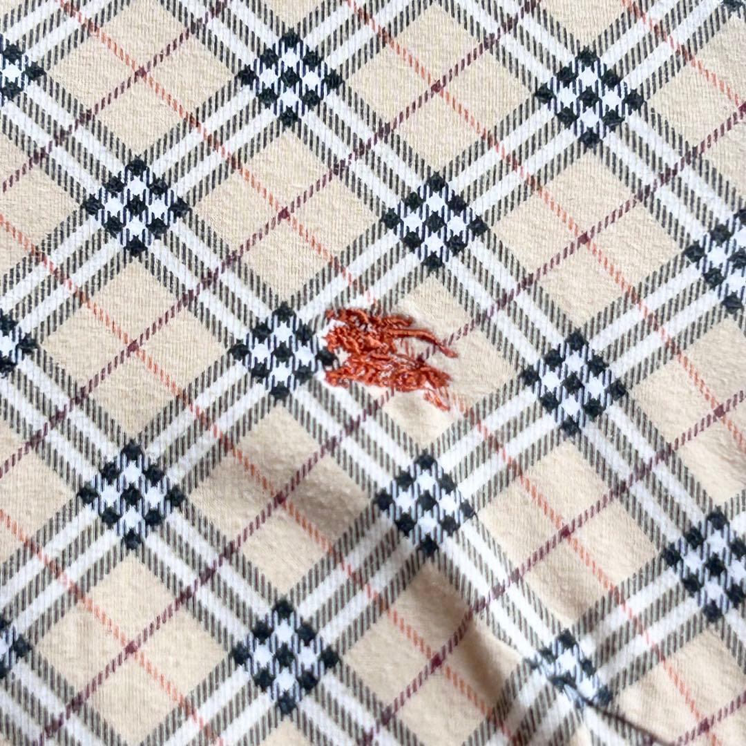 希少✨️BURBERRY ノバチェック ホースロゴ Y2K ポロシャツ 38 M