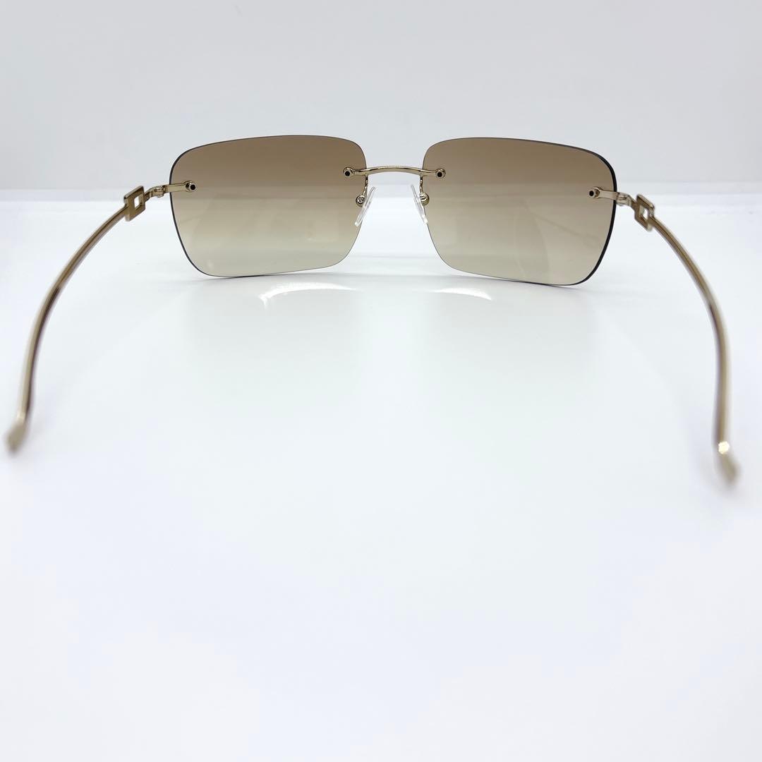 極美品 GUCCI rimless sunglasses linestone