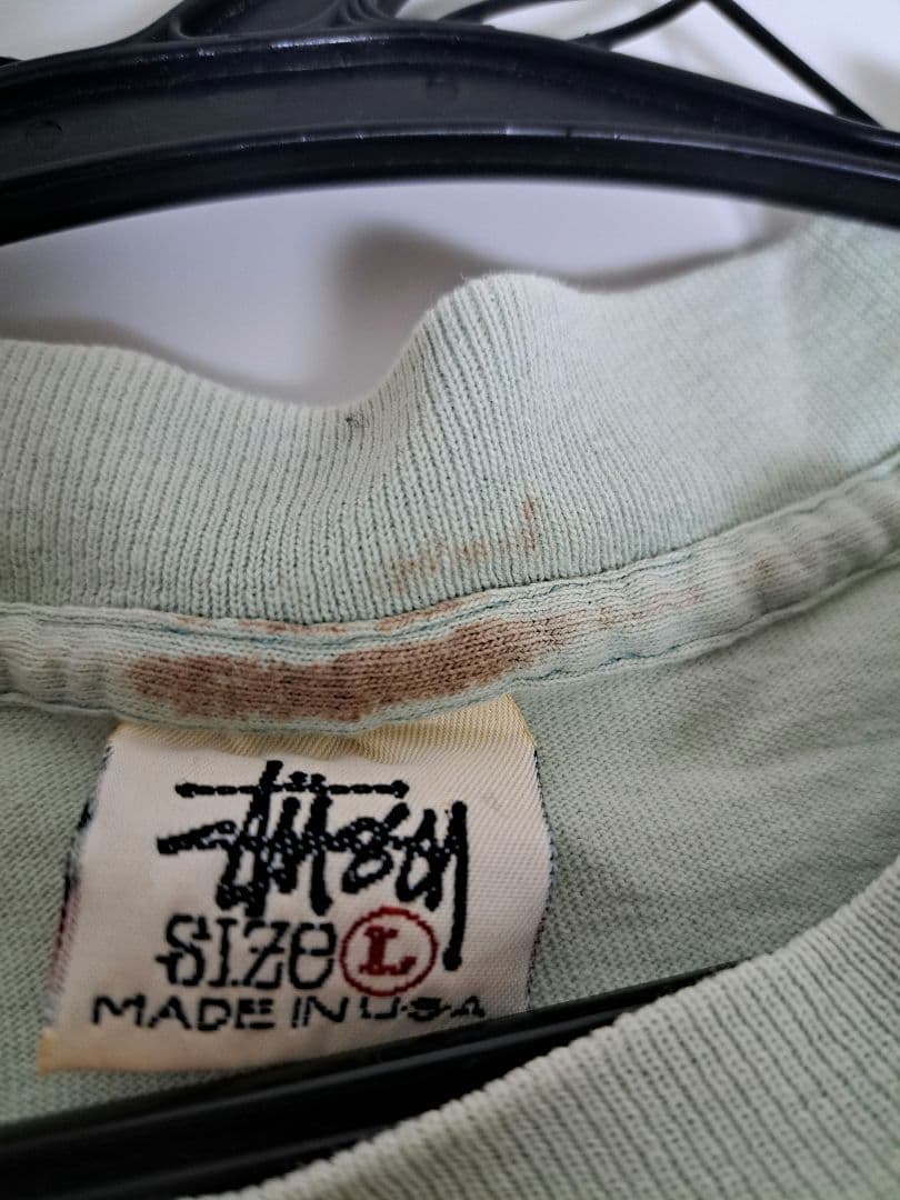 オールド　ステューシー Tシャツ　Ｌ　シャドーマン　白タグ