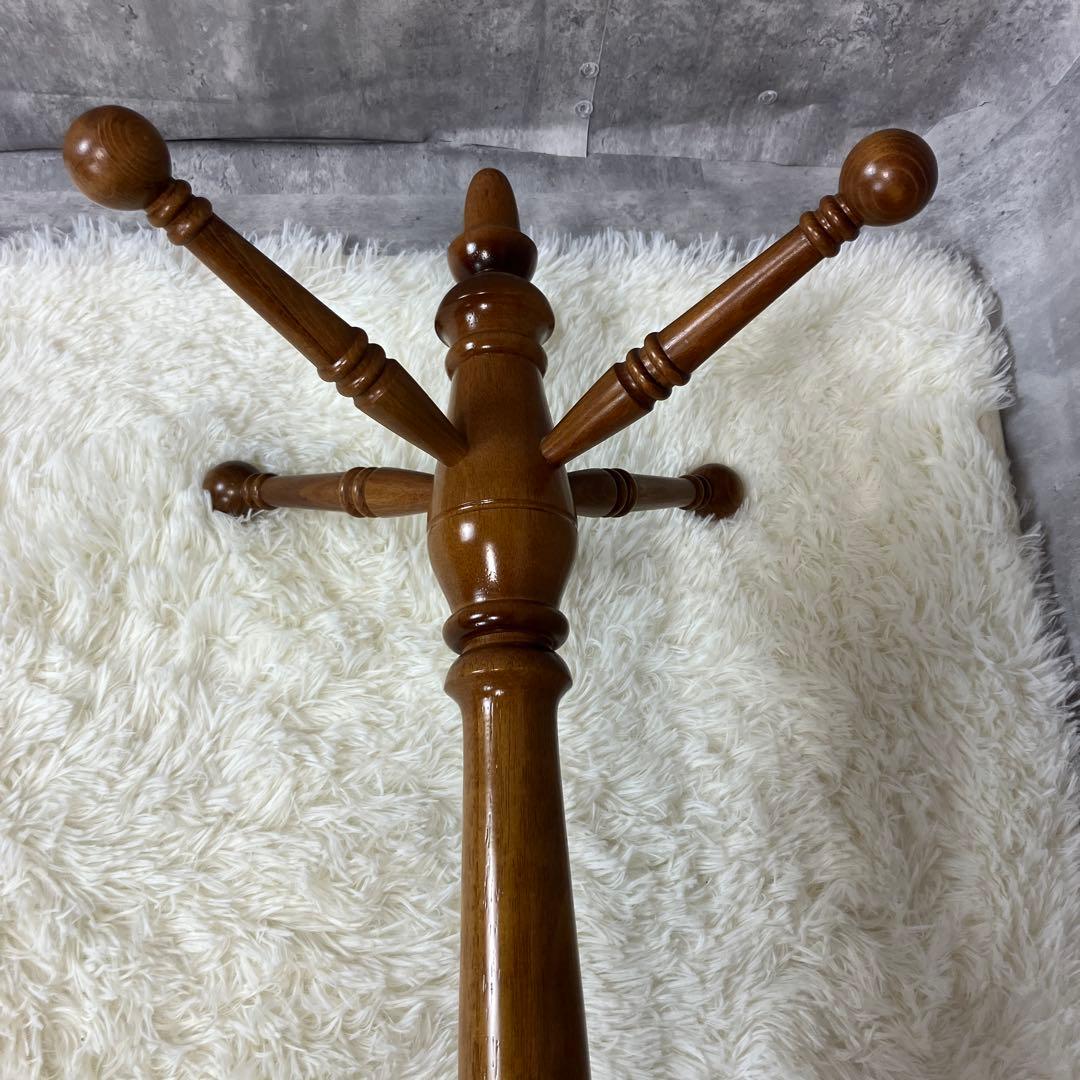 【極美品】karimoku カリモク コロニアル ポールハンガー ハンガーラック