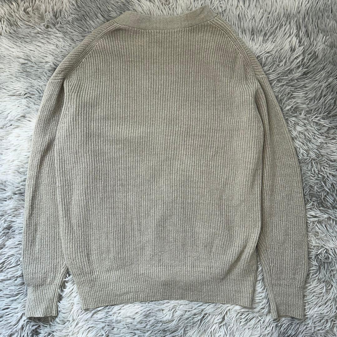【美品】Chaos スロートニットカーディガン 22AW 片畦編み グレー