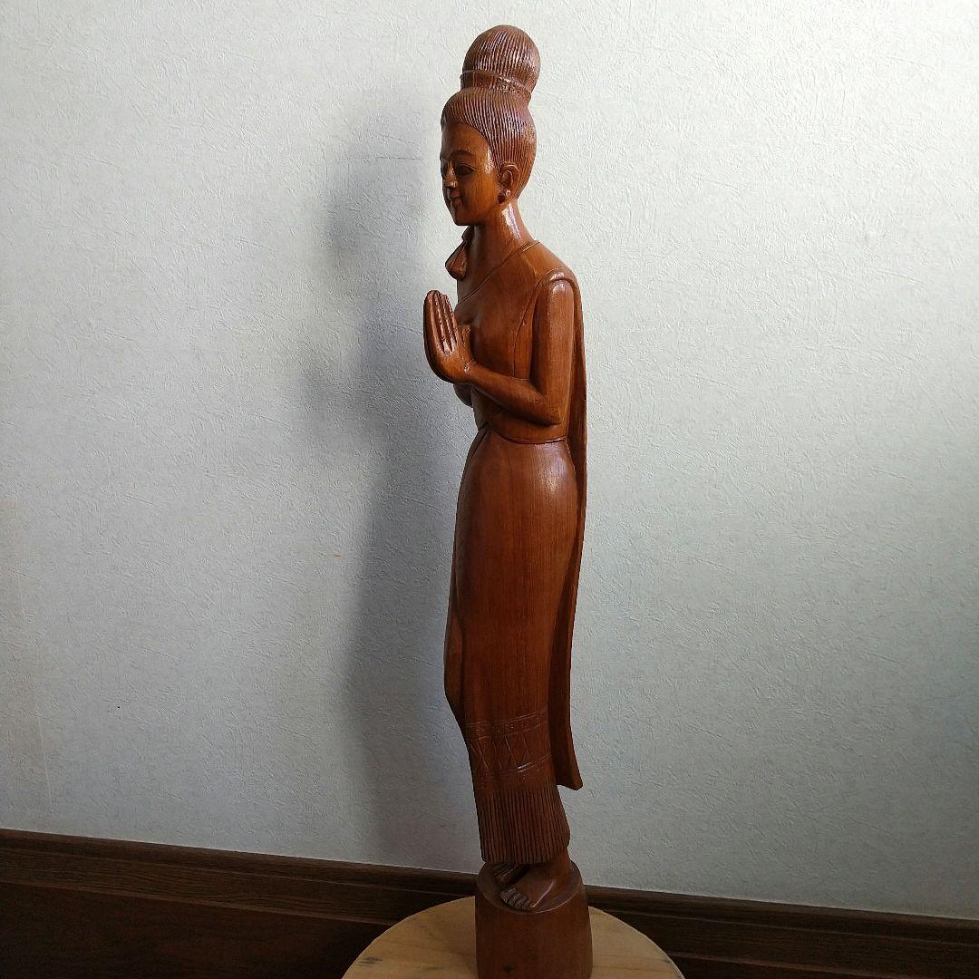 サワディー人形 タイ 木彫り アジアン