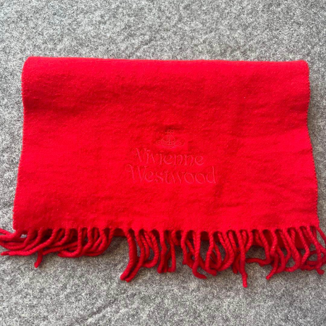 【美品】Vivienne Westwood マフラー 羊毛 LANA WOOL
