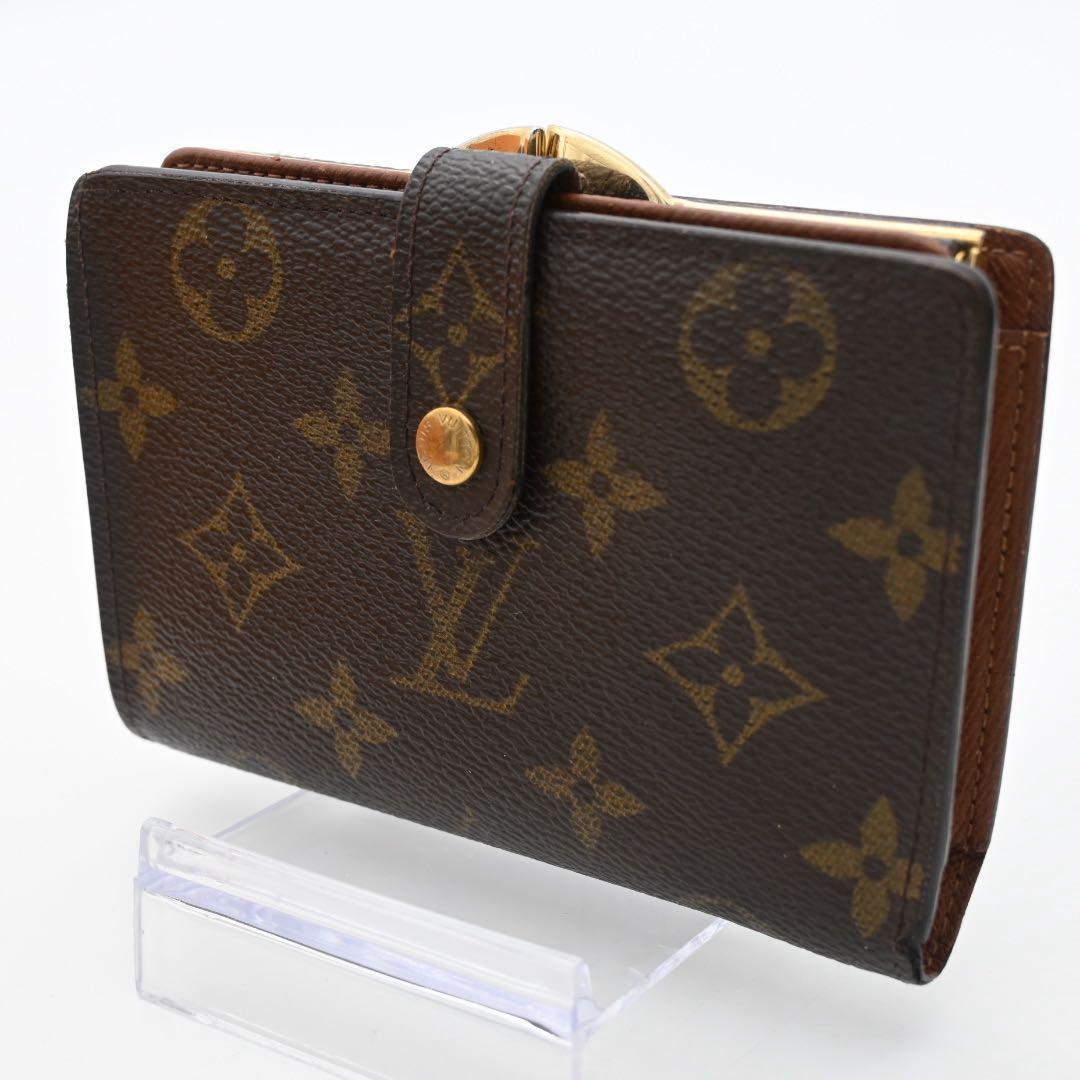 美品:ルイヴィトン モノグラム ポルトフォイユ ヴィエノワ がま口財布