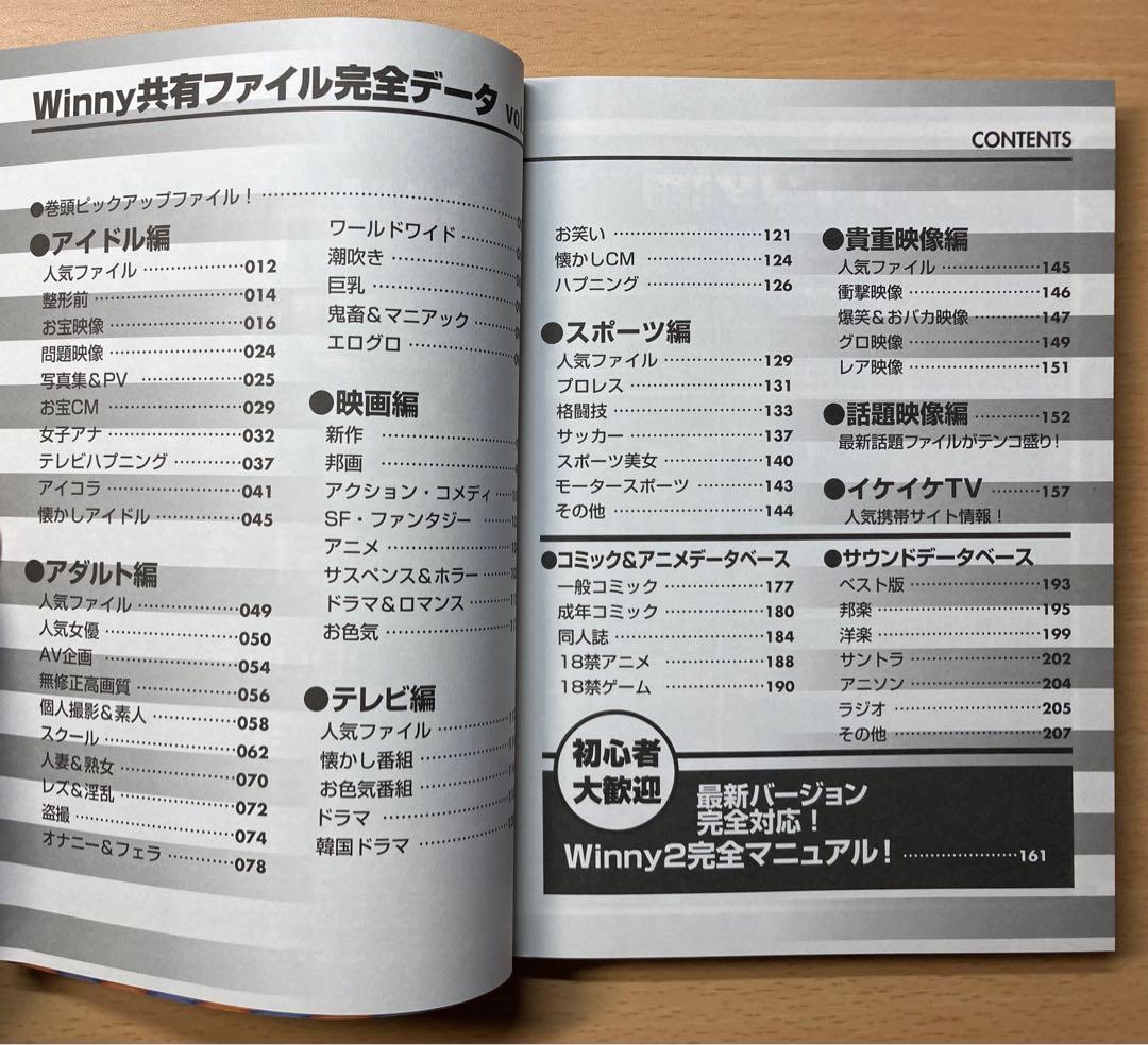今話題の　Winny 共有　ファイル　完全　データ　2005夏