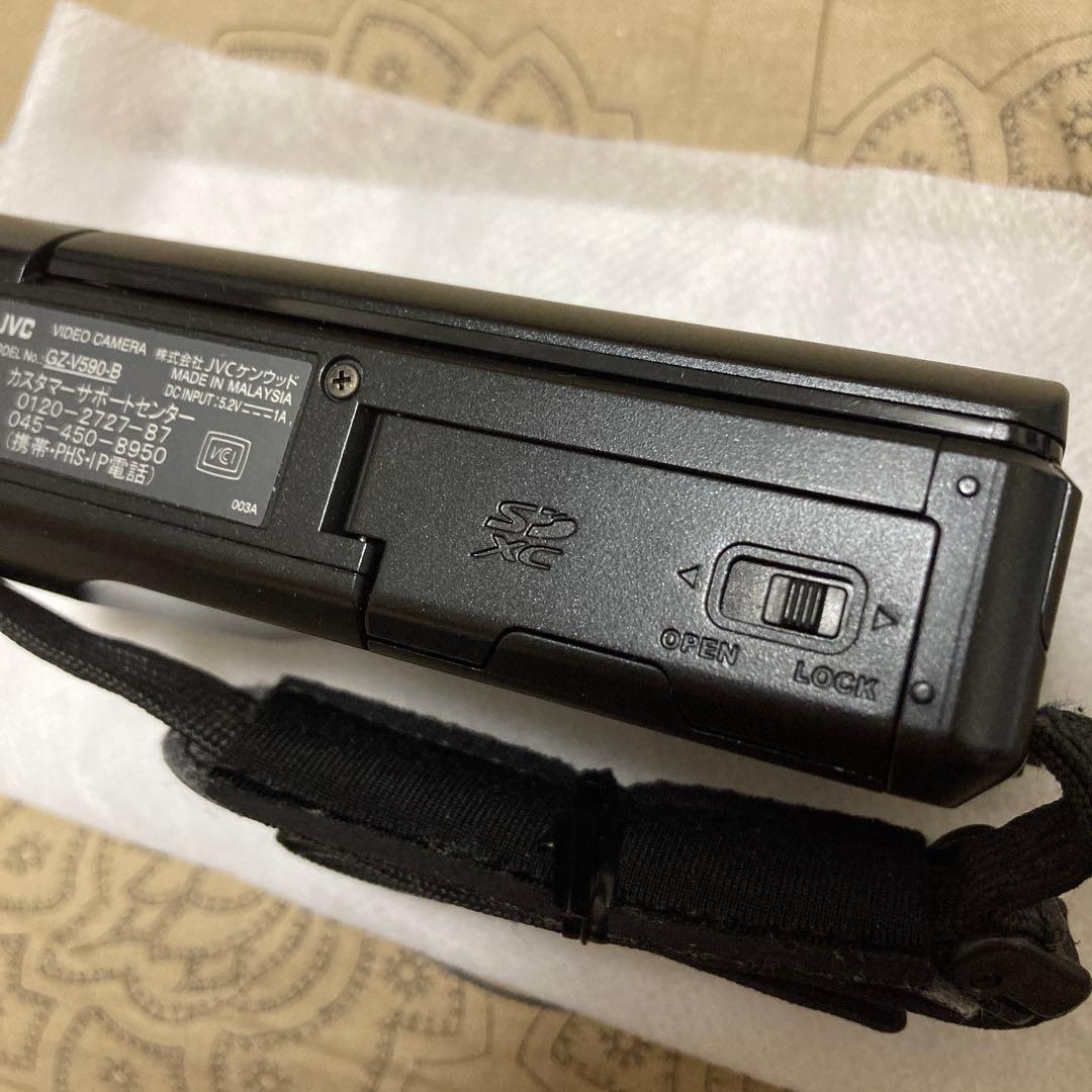 完品 JVC Everio GZ-V590 ブラック ビデオカメラ 美品