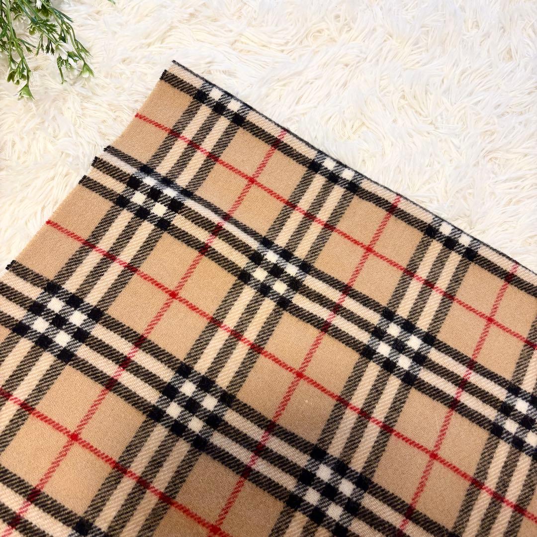 【美品✨Burberry】ノバチェック 膝掛け ブランケット ウール 大判