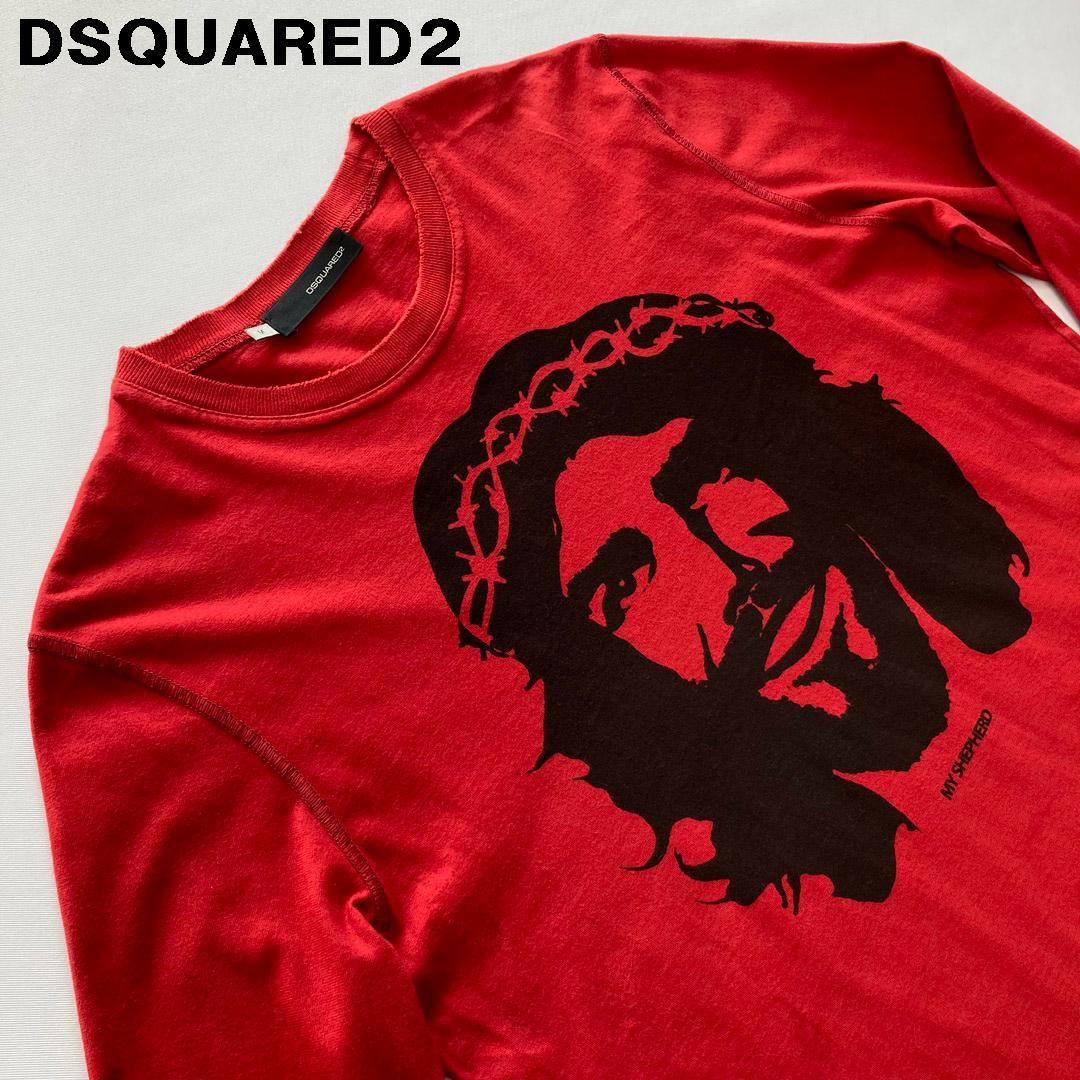 DSQUARED2 ディースクエアード MY SHEPHERD 長袖Tシャツ
