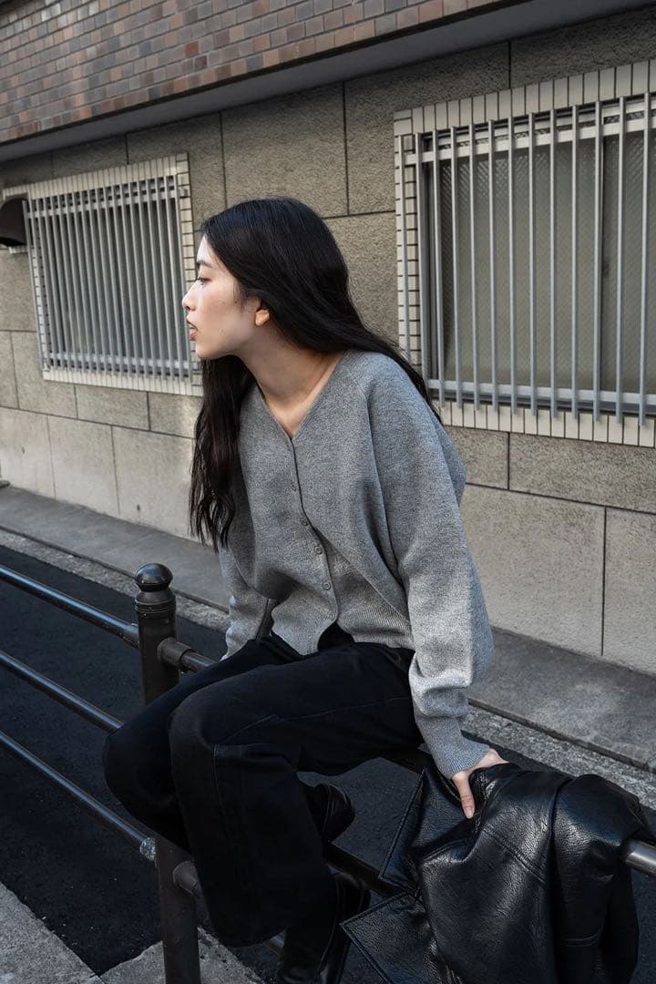 トップス ohotoro Volume Knit Cardigan