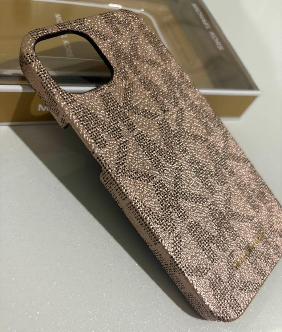 【新品未使用】マイケルコース iPhone13 対応 ケース ローズ ロゴ
