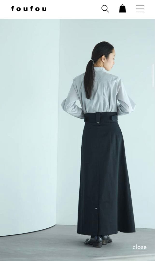 foufou ザミュージアムスカート　museum skirt