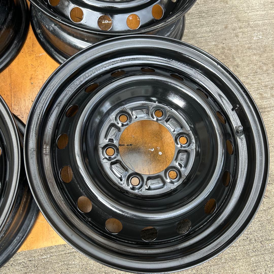 ②ハイエース 純正ホイールキャップ付 中古ホイール4本セット