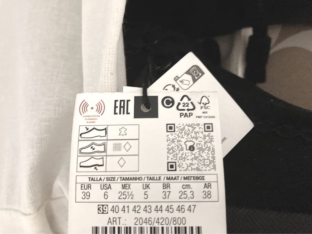 新品！zara ザラ　レザーアンクルブーツ　厚底