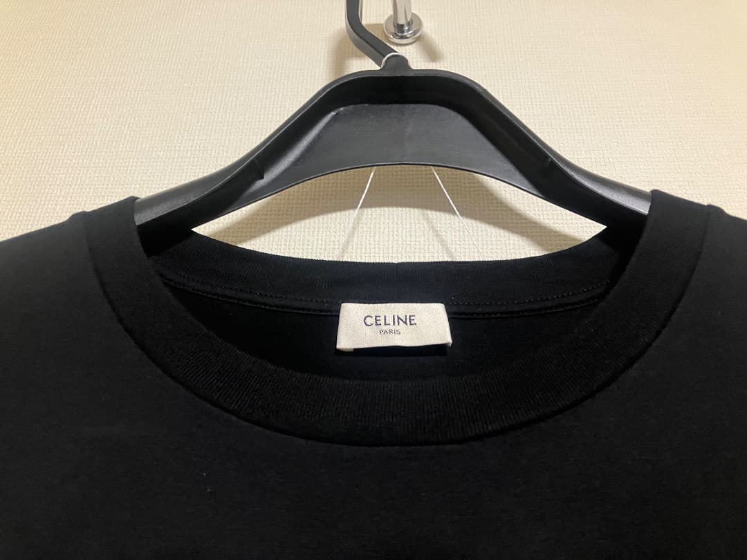 【美品】CELINE ブラック Tシャツ メンズ　サイズ：S