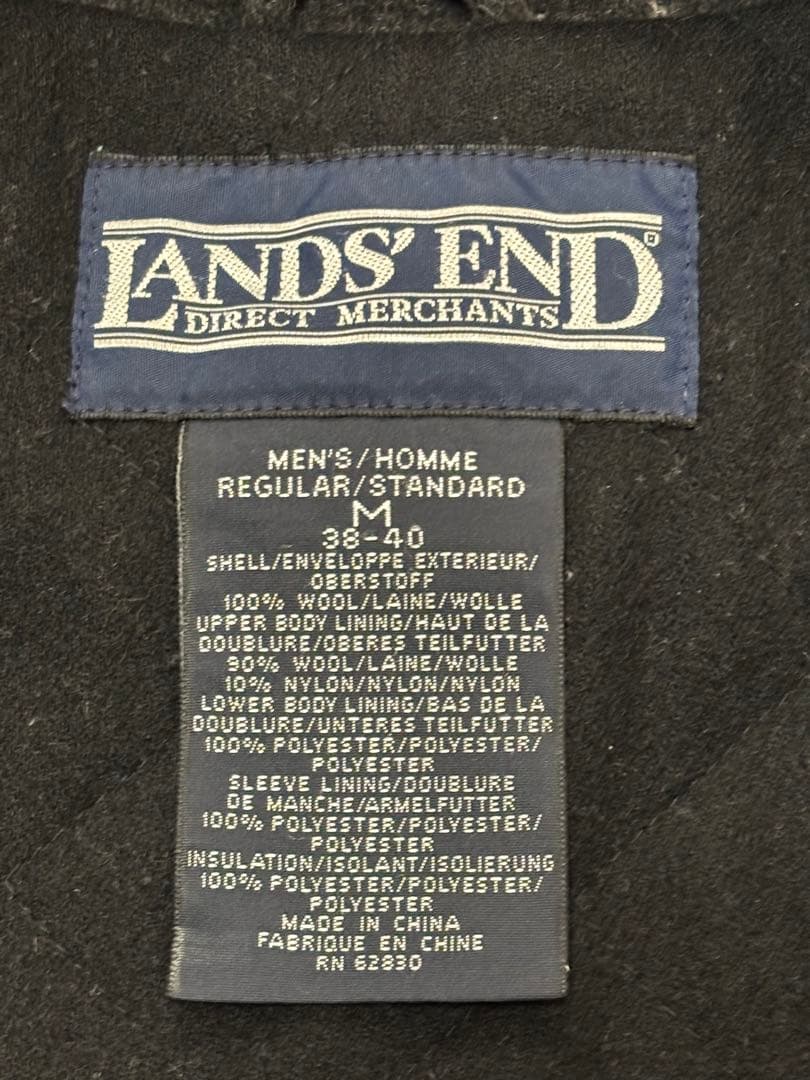 【LAND'S END】ランズエンド ダッフルコート ロング丈 ウール地