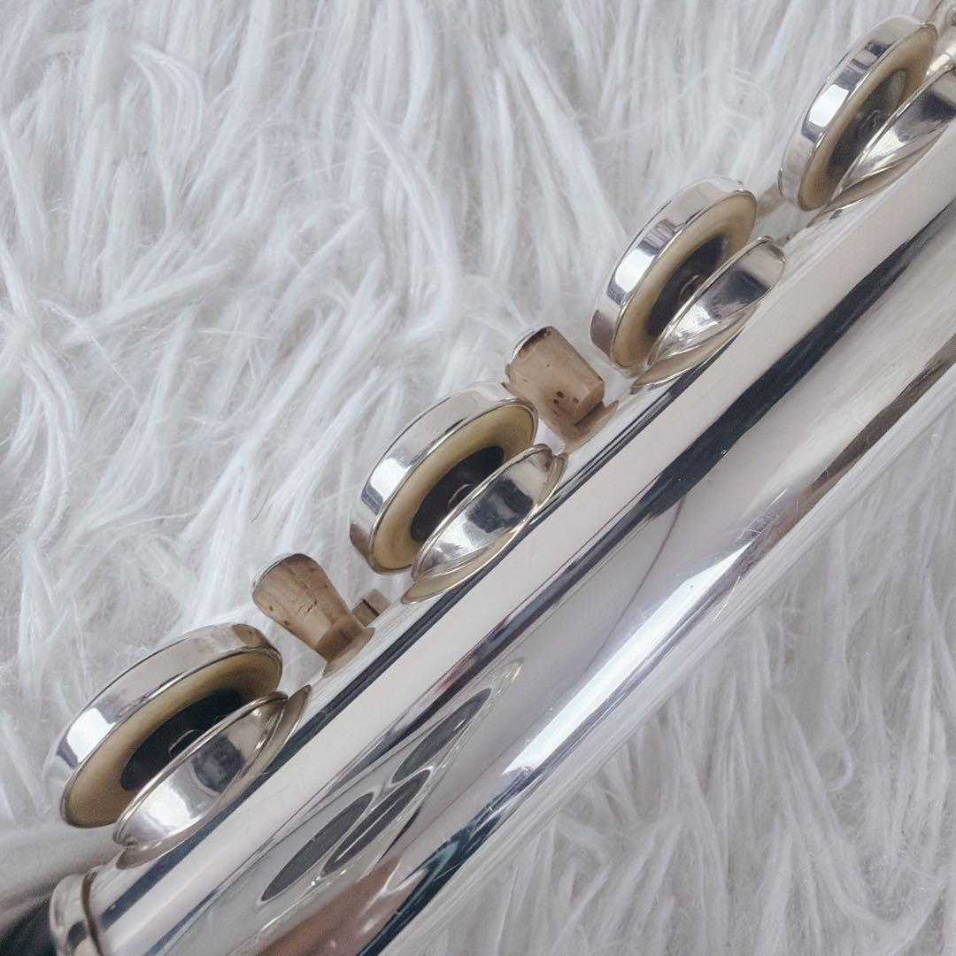 美品 Pearl Flute PF-525 フルート リッププレート銀製
