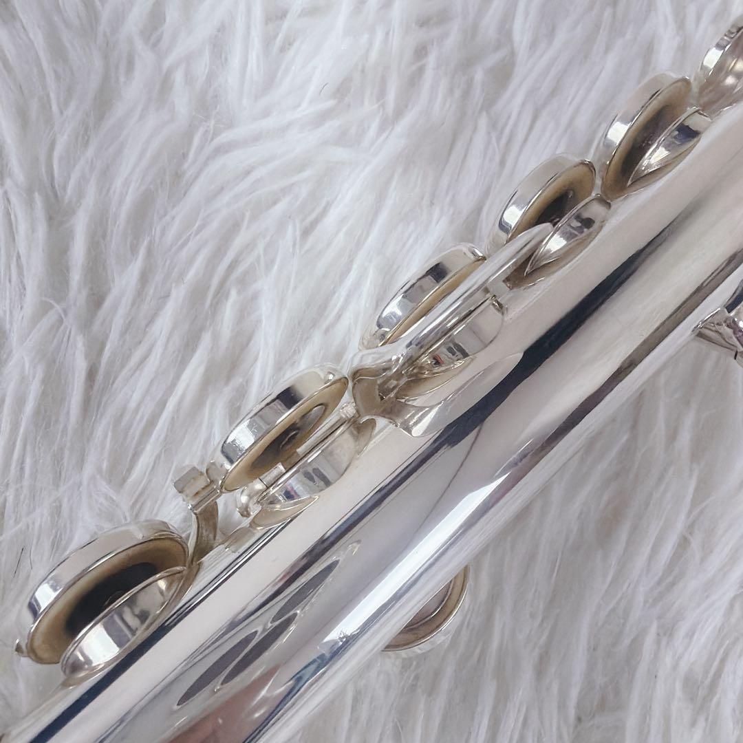 美品 Pearl Flute PF-525 フルート リッププレート銀製