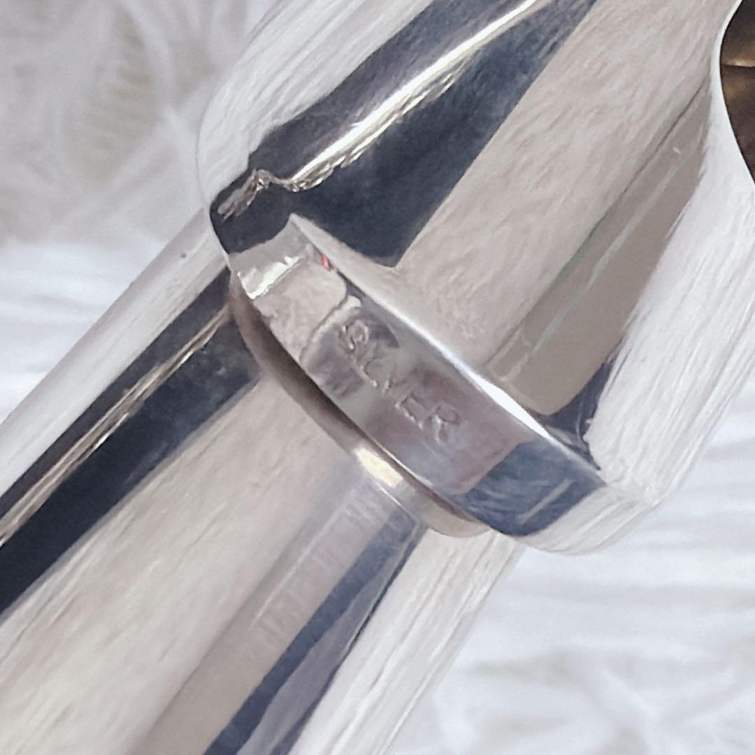 美品 Pearl Flute PF-525 フルート リッププレート銀製